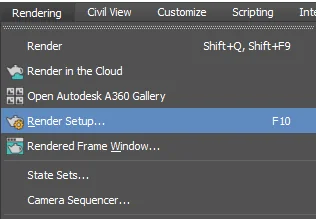 Batch Render setup / step 3